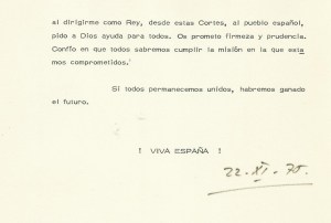 La Unidad, siempre la Unidad de España.