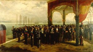 Embarque_del_rey_Amadeo_en_el_puerto_de_Spezia