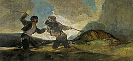 265px-Francisco_de_Goya_y_Lucientes_-_Duelo_a_garrotazos