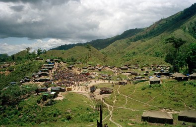 A view of the camp at Yamales where ONUCA (the United Nations Observer Group in Central America ) soldiers demobilized the Nicaraguan resistance forces.
